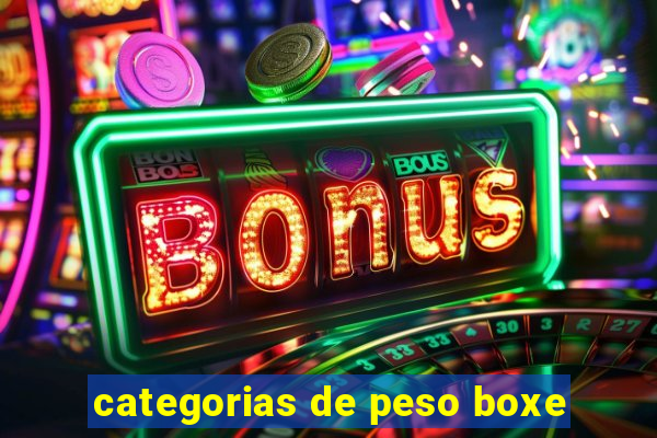 categorias de peso boxe